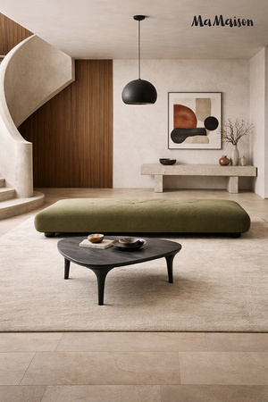 MaMaison stolik kawowy LAMINAR 86 czarny  / drewno