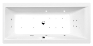 CLEO wanna z hydromasażem, 150x75x48cm, Attraction Hydro-Air, chrom
