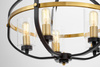 LAMPA WISZĄCA LOFT CZARNO-MOSIĘŻNA MONTEREY W5