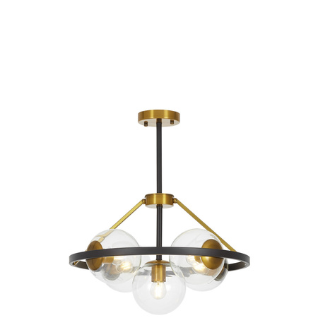 NOWOCZESNA LAMPA WISZĄCA CZARNO-ZŁOTA DONZANO W5