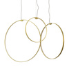 Lampa wisząca ACIRCULO 60 cm - zloty ring LED