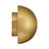 Lampa ścienna BUTTON, 16 cm - LED, złoty, półkulisty