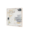 Obraz w ramie „White Noise” – biały, 89,5 × 3,5 × 89,5 cm