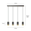FUMIKO 4 BL/GOLD