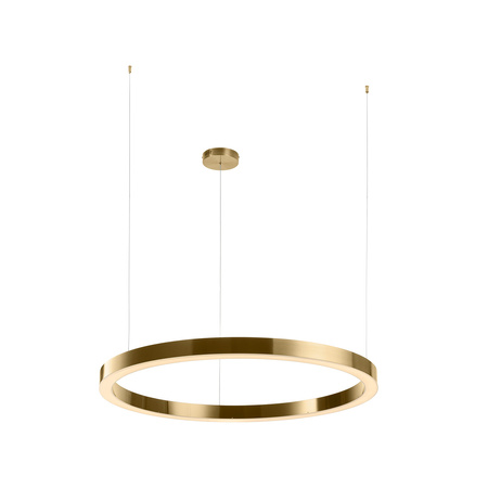 Lampa wisząca CIRCLE 100 cm - LED, ring mosiądz szczotkowany