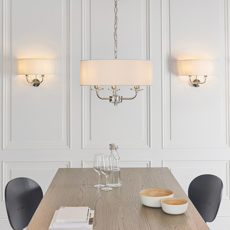 Nixon 3 Pendant Light Bright Nickel