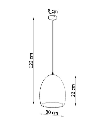 Lampa wisząca ceramiczna FLAWIUSZ