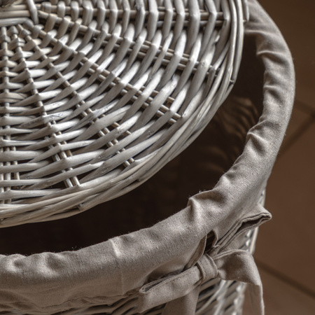 Lina Lined Laundry Basket Natura 420x340x550mm