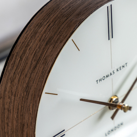 Greenwich Mantel Clock Dark Walnut 190x190x55mm