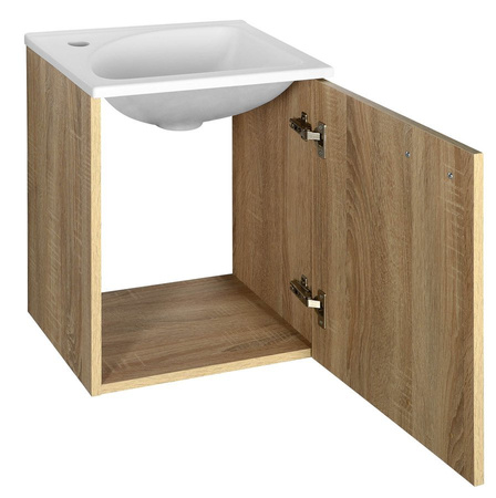 ZOJA/KERAMIA FRESH szafka umywalkowa 40x50x32cm, dąb platin