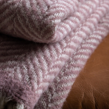 Wool Throw Blush 1300x1700mm