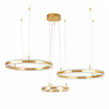 Lampa wisząca ARKADIA LED Trio 40/60/80 cm – złoty połysk