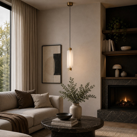 Lampa wisząca OSMO-1 LED złota 38 cm
