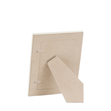 Cove Beaded Photo Frame 6x4in White