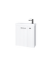 Szafka łazienkowa wisząca z umywalką 55 cm biały mat uchwyt gun metal NOOK 010-SU55-03+TR41366