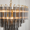 Toulouse 12 Pendant Light Smokey Grey Lustre glass