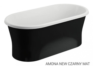 Wanna wolnostojąca 150x75 AMONA NEW CZARNA mat*