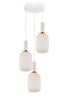 POTRÓJNA LAMPA WISZĄCA LOFT BIAŁA RICO W3-RD