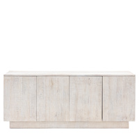 Iowa 4 Door Sideboard Whitewash 1700x450x700mm