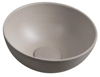 MINOR umywalka betonowa nablatowa, średnica 26cm, piaskowy mat