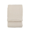 Crinkle Stripe Bedspread Beige 2400x2600mm