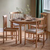 Eton Round Ext Dning Table Natural 1100/1500x750mm