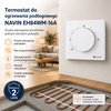 Termostat mechaniczny do ogrzewania podłogowego NAVIN EH84BM-16A, biały