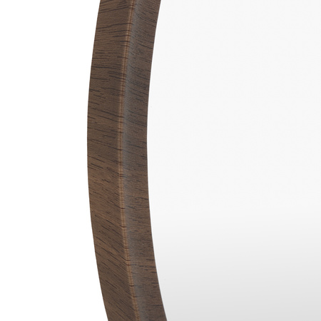 Woodstock Round Mirror Walnut 600x30x600mm