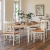Eton Ext Dining Table White 1800/2300x950x750mm