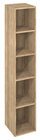 ESPACE słupek wysoki, otwarty z półkami, 30x172x32cm, dąb Alabama