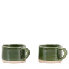 Rustic Mug Green (4pk)