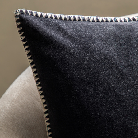 Nico Velvet Cushion Black 500x500mm