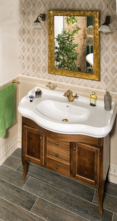 RETRO szafka umywalkowa 89x80x48cm, buk