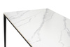 Stół SLIM 140x80 biały, czarny -          ceramiczny marmur, aluminium