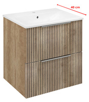 CIRASA szafka pod umywalkę 48x54x39cm, dąb Alabama strip