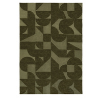 Cortland Block Rug Olive 1600x2300mm