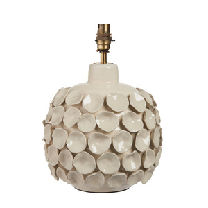 Borello Table Lamp Base Ivory Crackle Glaze