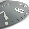 Arabic Wall Clock Flax Blue 12in