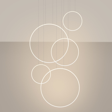 Lampa wisząca RIO 5 55/55/78/110/110 biała LED 3000K