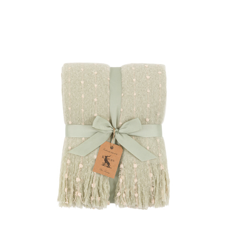 Dottie Faux Mohair Throw Sage Green 1300x1700mm