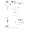 Lampa wisząca HORUS 45 biały