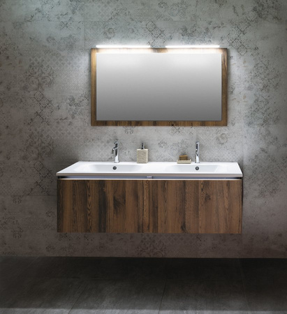 FELINA oświetlenie ścienne LED, 10 W, 458x15x112 mm, IP44, chrom