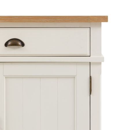 Eton 2 Door/2 Drawer Sideboard White1400x450x800mm