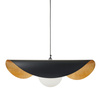Lampa wisząca ENZO 60 cm - czarno złota