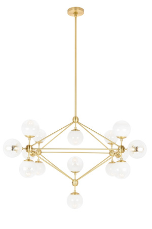 MOOSEE lampa wisząca PLANETARIO 15 GOLD   złota - klosze szronione