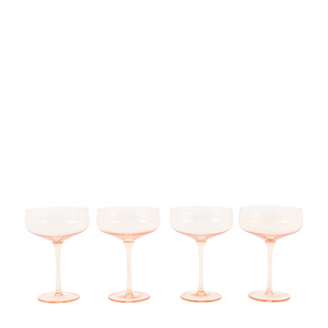 Coupe Glass Amber (4pk) 113x113x150mm