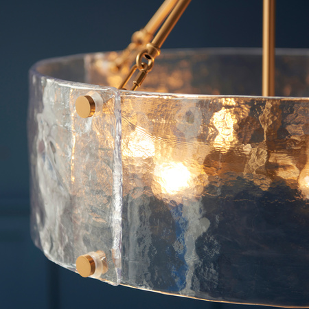 Keller 6 Pendant Light Brushed Aged Brass