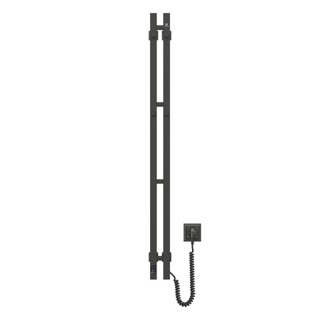 Elektryczny grzejnik łazienkowy Silhouette Quadro 90х1200 Sensor prawa, czarny