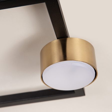 FRAME 1 plafon czarny/złoty