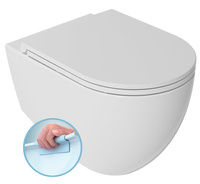 INFINITY miska WC wisząca, Rimless, 36,5x53cm, biały